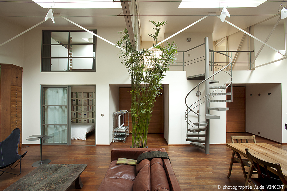 Loft parisien, architecte intérieure Michèle Chauvel, photographié par Aude VINCENT